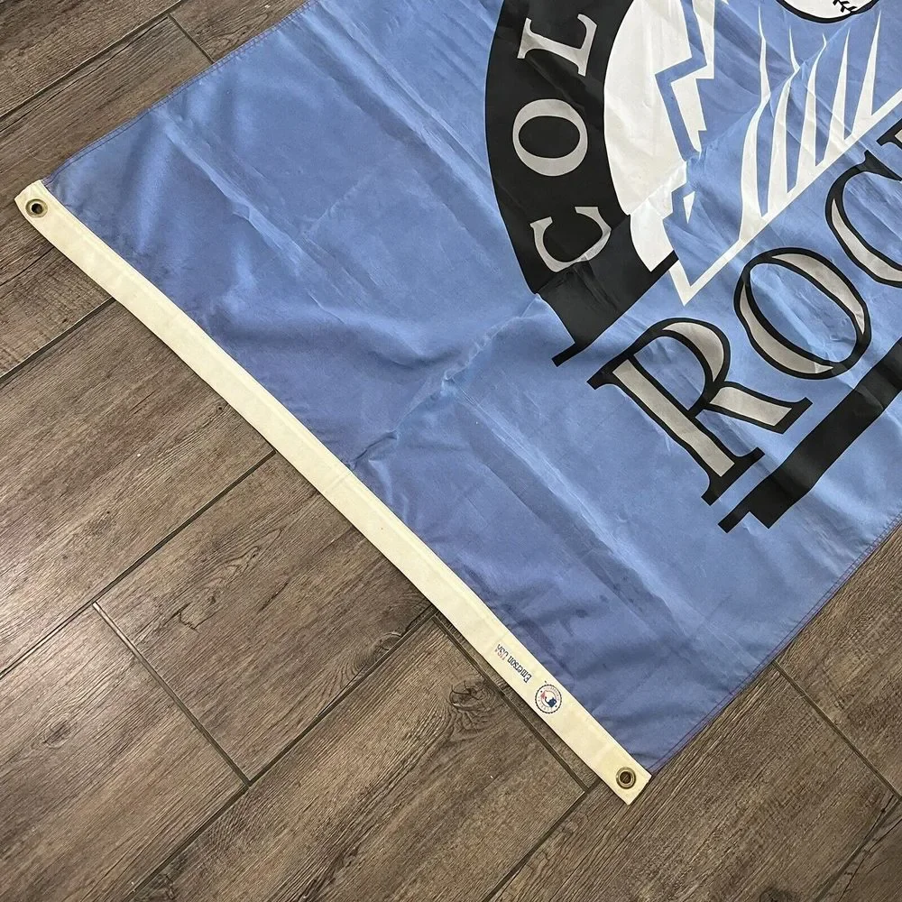 Colorado Rockies MLB Flag Emerson 3' x 5' Nylon White Made in USA‎